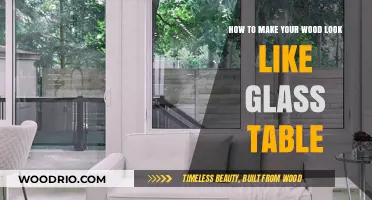 Transform Wood into Glass-Like Elegance: A Stunning Table Makeover Guide