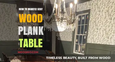 Crafting a Stunning 12-Seat Wood Plank Dining Table: DIY Guide