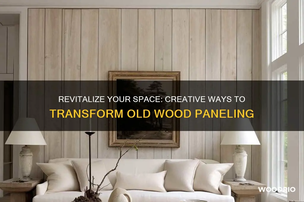 how to makeover old wood paneling