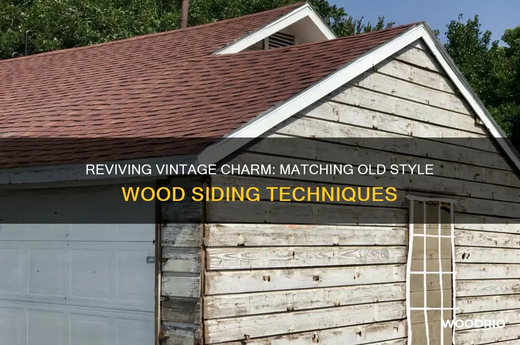 how to match old style wood siding