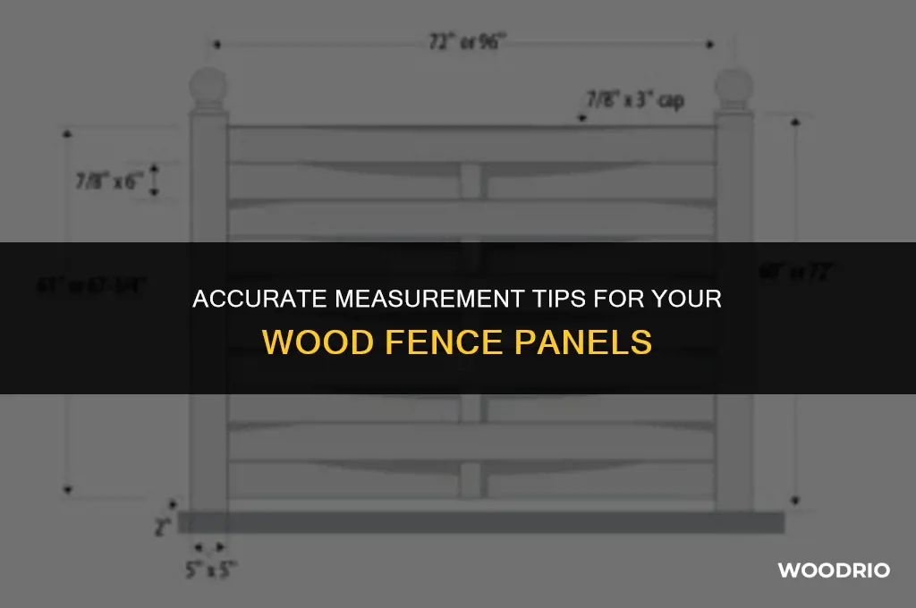 how to measure a wood fence panel