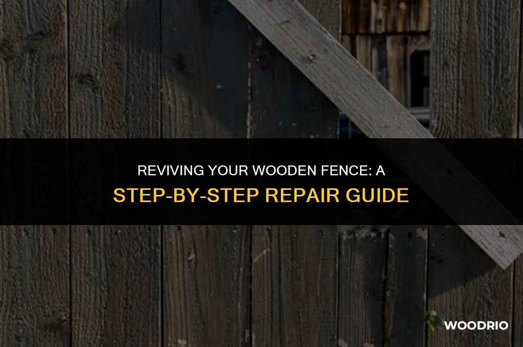 how to mend a wooden fence