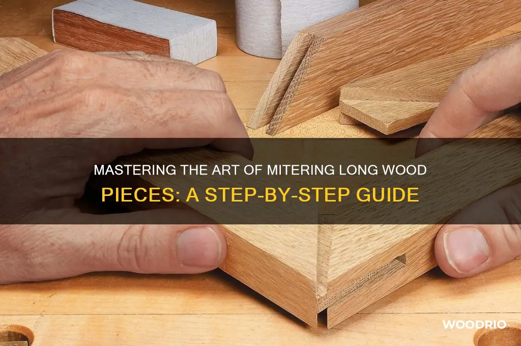 how to miter a long piece of wood