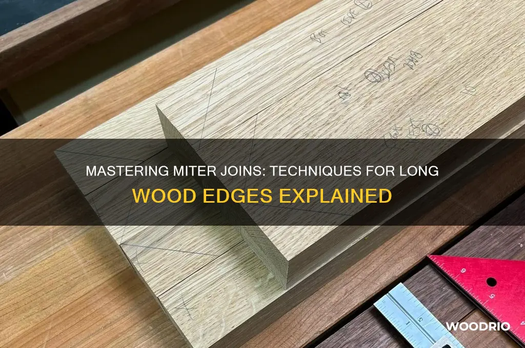 how to miter join long edge of wood