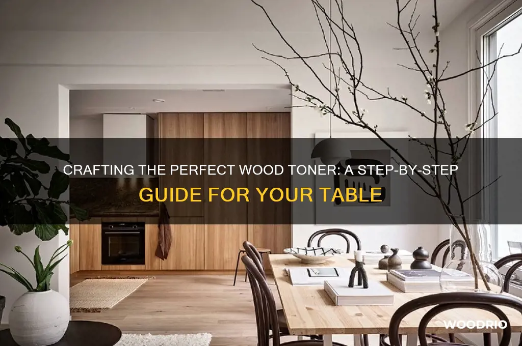 how to mix a nice toner for my wood table