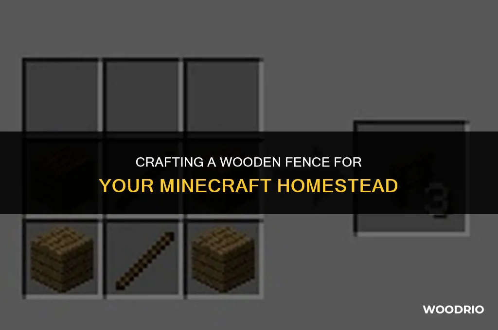 how to mka wood fence minecarfu