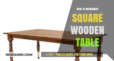 Revamp Your Square Wooden Table: Modern DIY Makeover Ideas