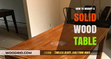 Transform Your Solid Wood Table: Easy DIY Modification Guide