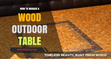 Transform Your Wood Outdoor Table with a Stunning Mosaic Design