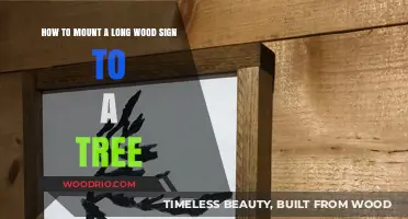 Mounting Long Wood Signs to Trees: A Step-by-Step Guide
