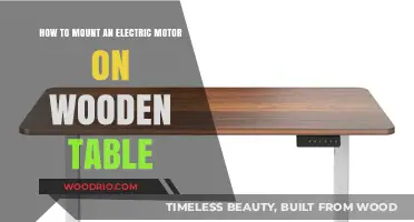Mounting an Electric Motor on a Wooden Table: A Step-by-Step Guide