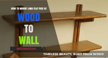 Easy Wall Mounting Guide for Long Flat Wood Pieces
