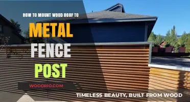 DIY Guide: Attaching a Wooden Roof to Metal Fence Posts