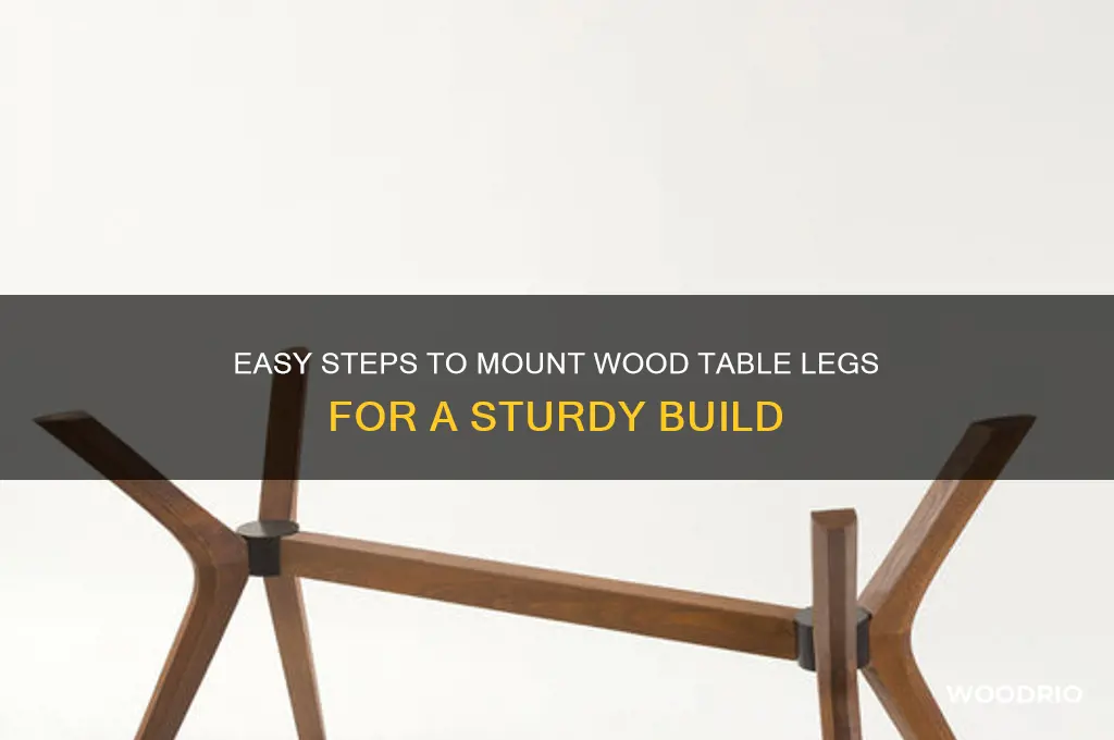 how to mount wood table legs
