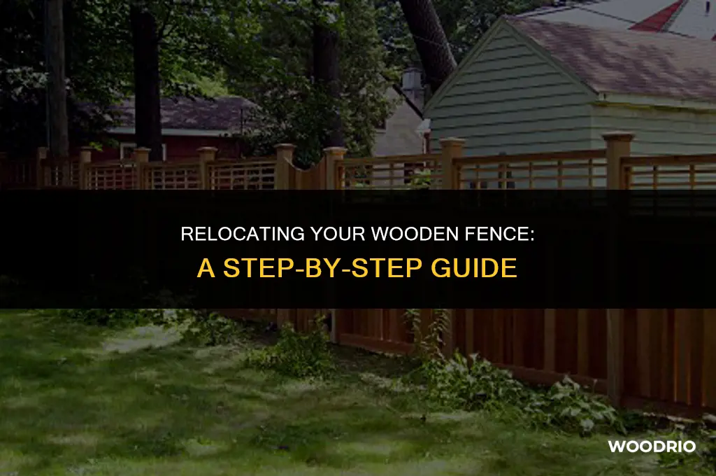 how to move a wooden fence