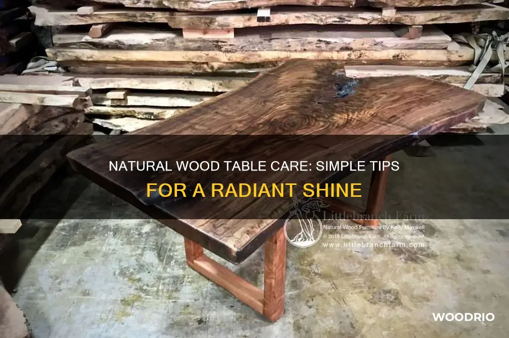how to naturally shine wood table