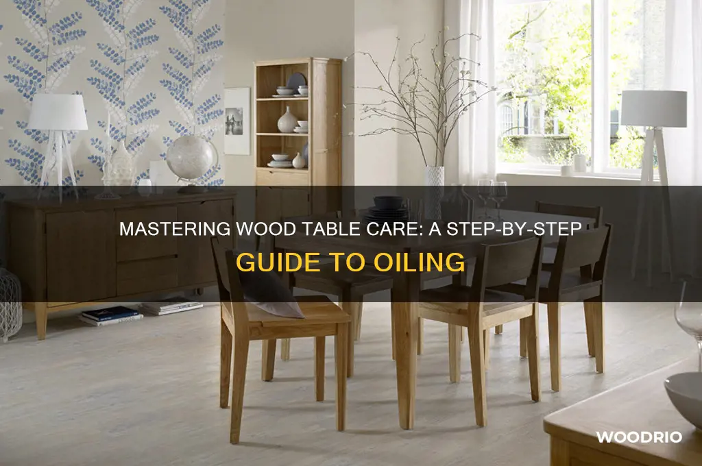 how to oil a wood table