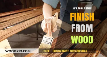 Mastering the Art of Old-Style Wood Finishing Techniques