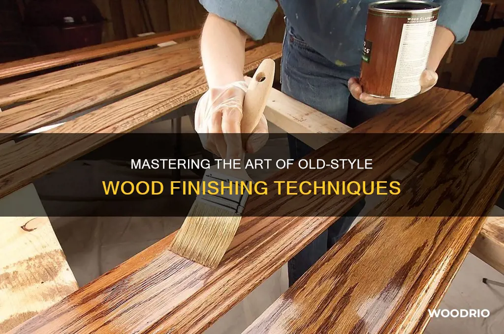 how to old style finish from wood