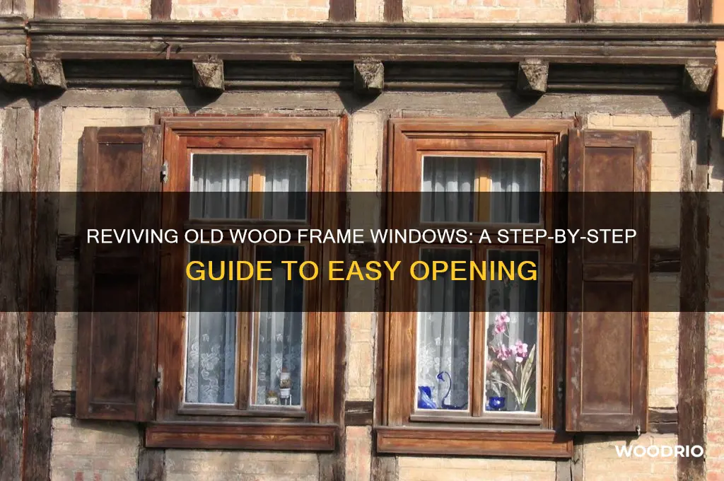 how to open an old wood frame window