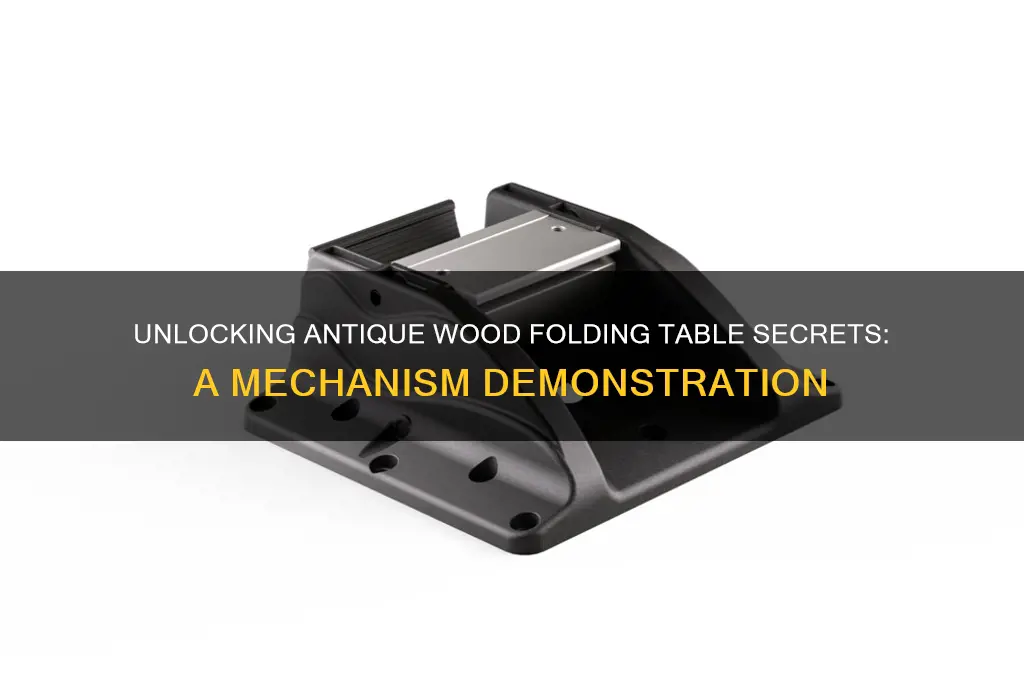 how to open mechanism antique wood folding table demonstration