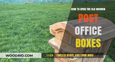 Unlocking History: A Guide to Opening Old Wooden Post Office Boxes