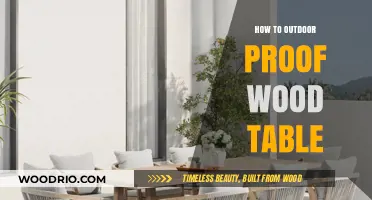 Durable Outdoor Wood Table: Weatherproofing Tips for Longevity and Beauty