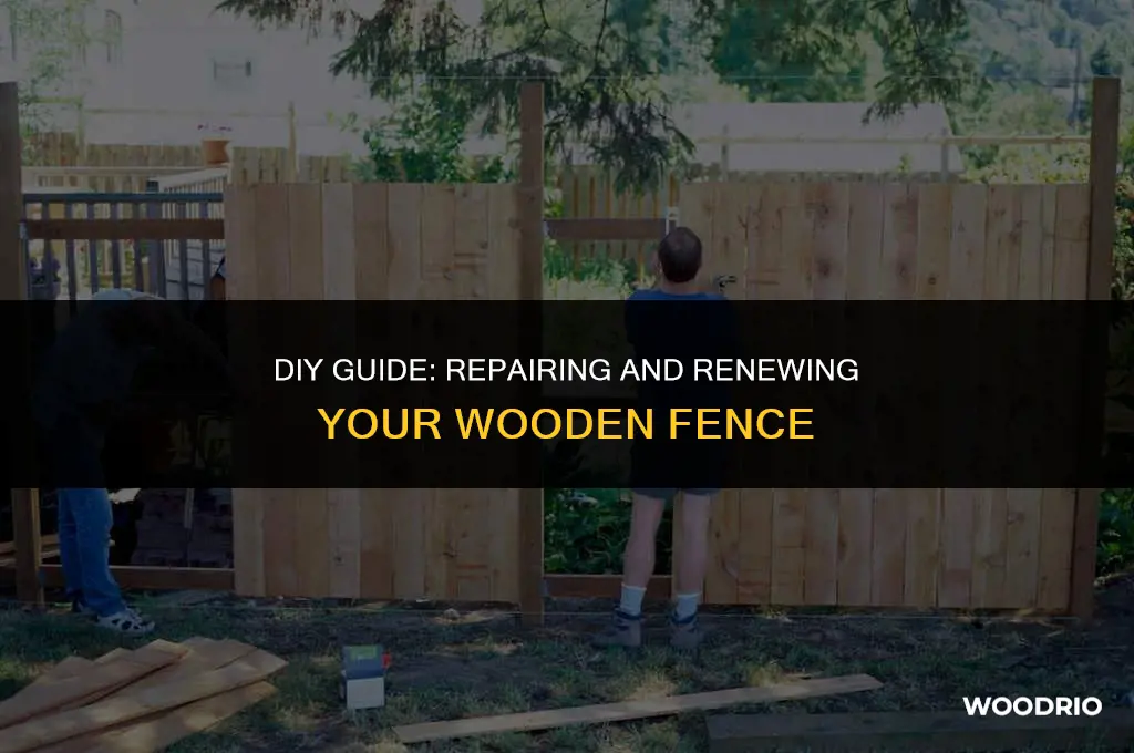 how to patch a wood fence