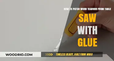 Repairing Wood Tears from Table Saw: A Simple Glue Patching Guide