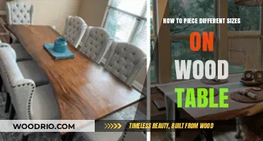 Mastering Wood Table Joinery: Techniques for Piecing Different Sizes Together