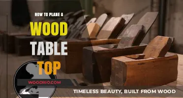 Mastering Wood Planing: Smooth Techniques for a Perfect Table Top