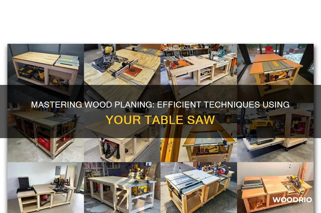 how to plane wood with a table saw