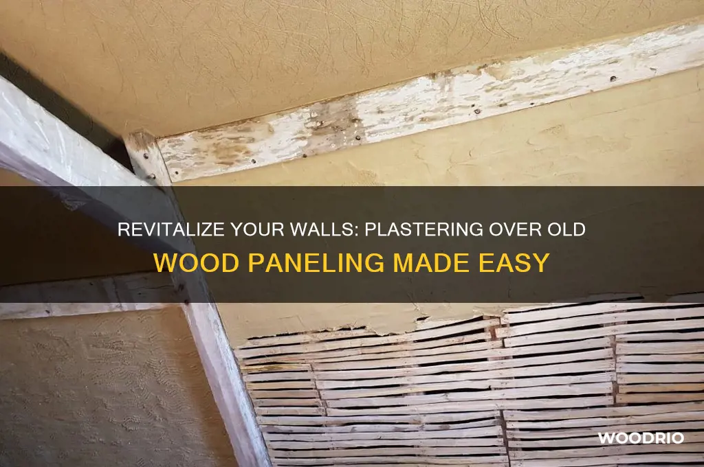 how to plaster old wood panel