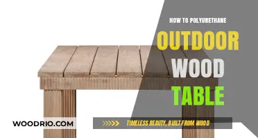 Protect Your Outdoor Wood Table: A Guide to Polyurethane Application