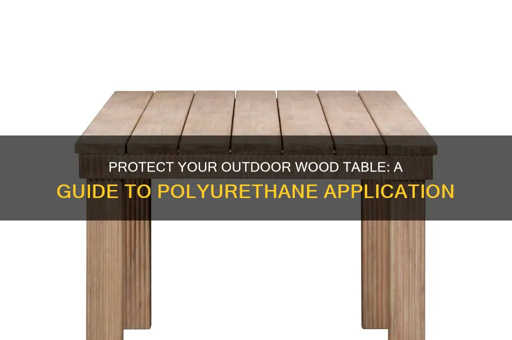 how to polyurethane outdoor wood table