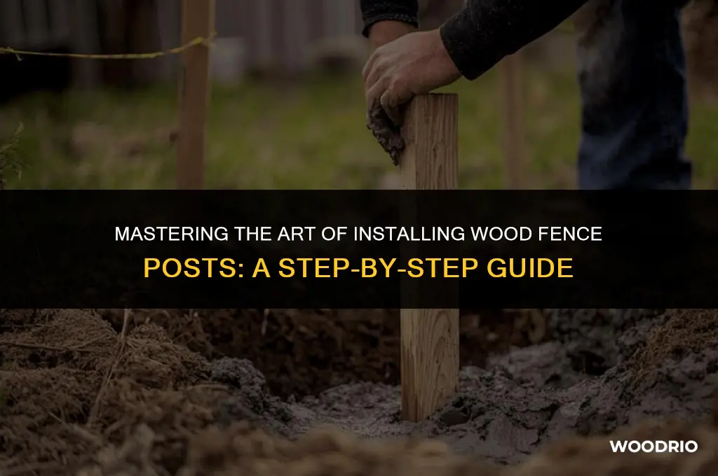 how to pound wood fence posts