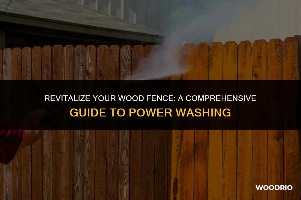 how to power wash a wood fence