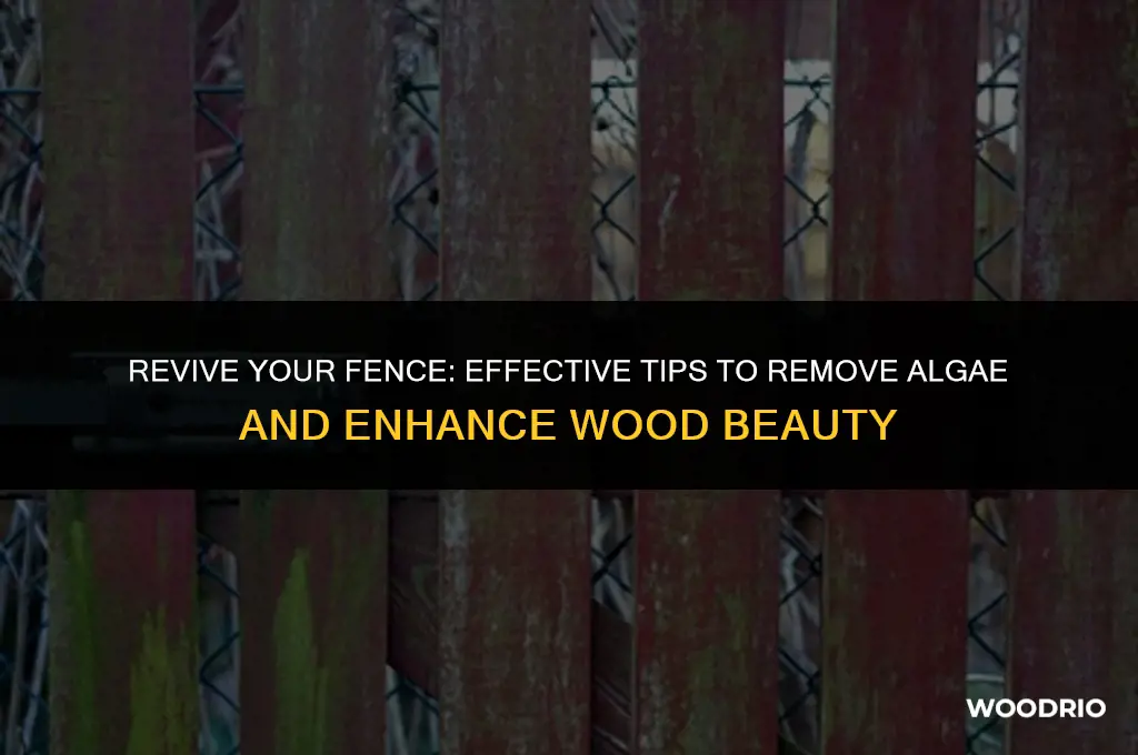 how to ppower waalgae from a wooden fence