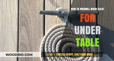 Predrilling Wood Cleats for Under-Table Mounting: A Step-by-Step Guide