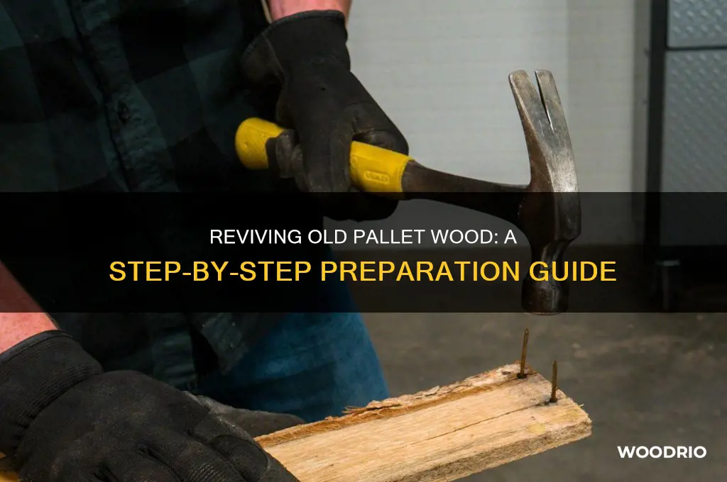 how to prepare old pallet wood