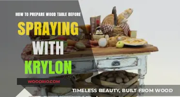 Prepping Wood Tables for Krylon Spray: A Step-by-Step Guide