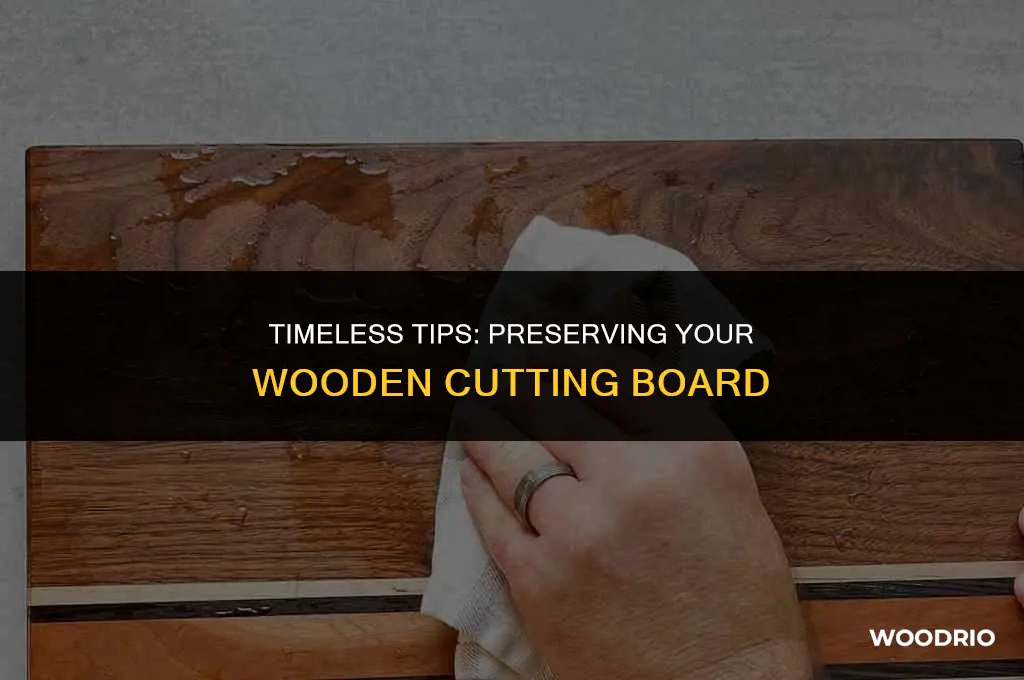 how to preserve a wooden cutting board