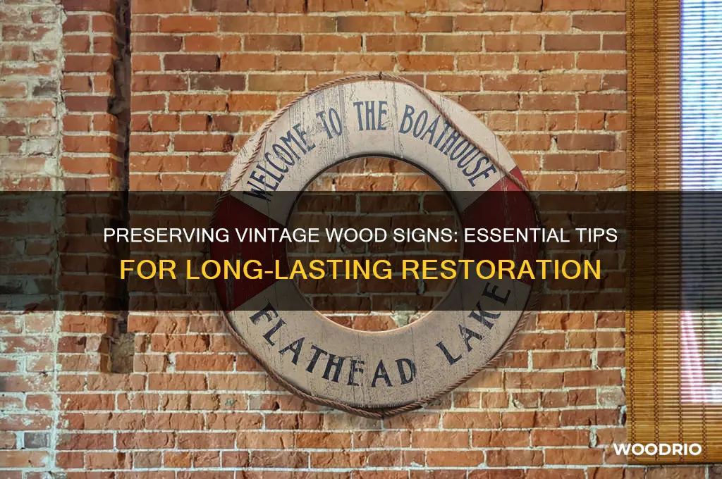 how to preserve old wood signs