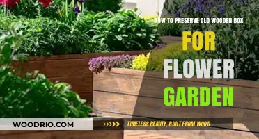 Preserving Old Wooden Boxes for a Charming Flower Garden
