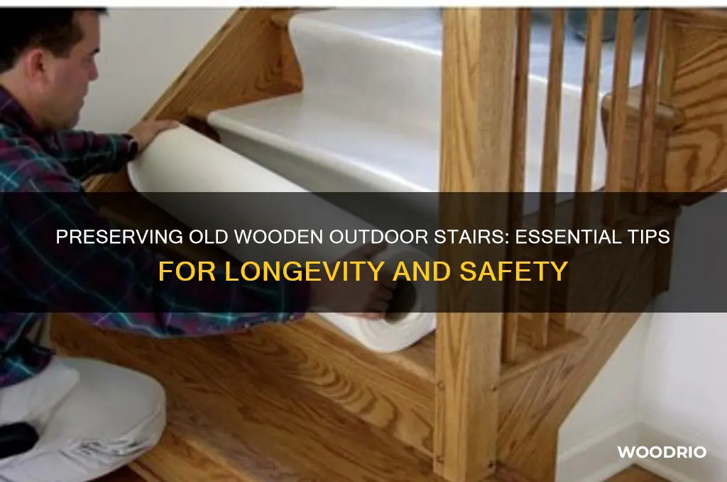 how to preserve old wooden outdoor stairs