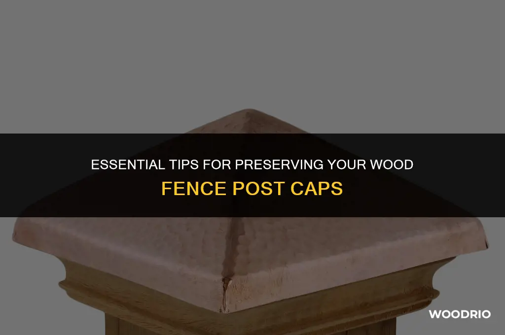 how to preserve wood fence post caps
