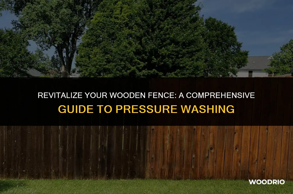 how to pressure wash a wooden fence