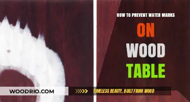 Preventing Water Marks: Easy Tips for Protecting Your Wood Table