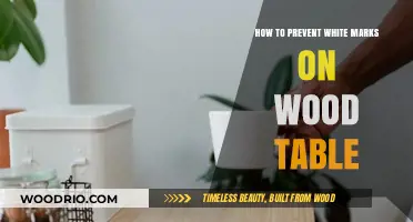 Preventing White Marks on Wood Tables: Simple Tips and Tricks