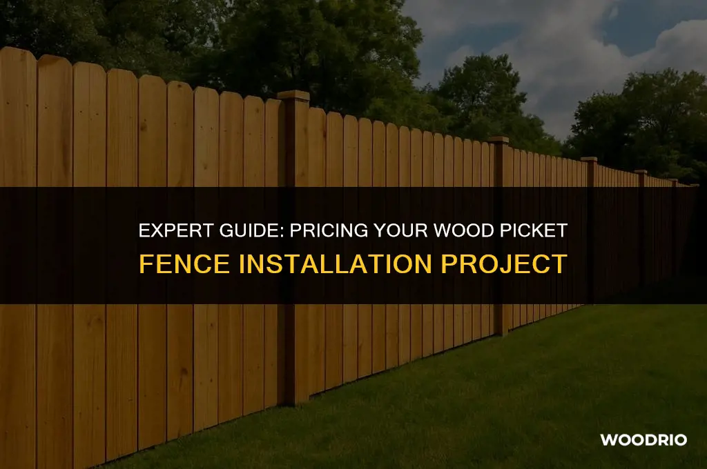 how to price wood picket fence installation